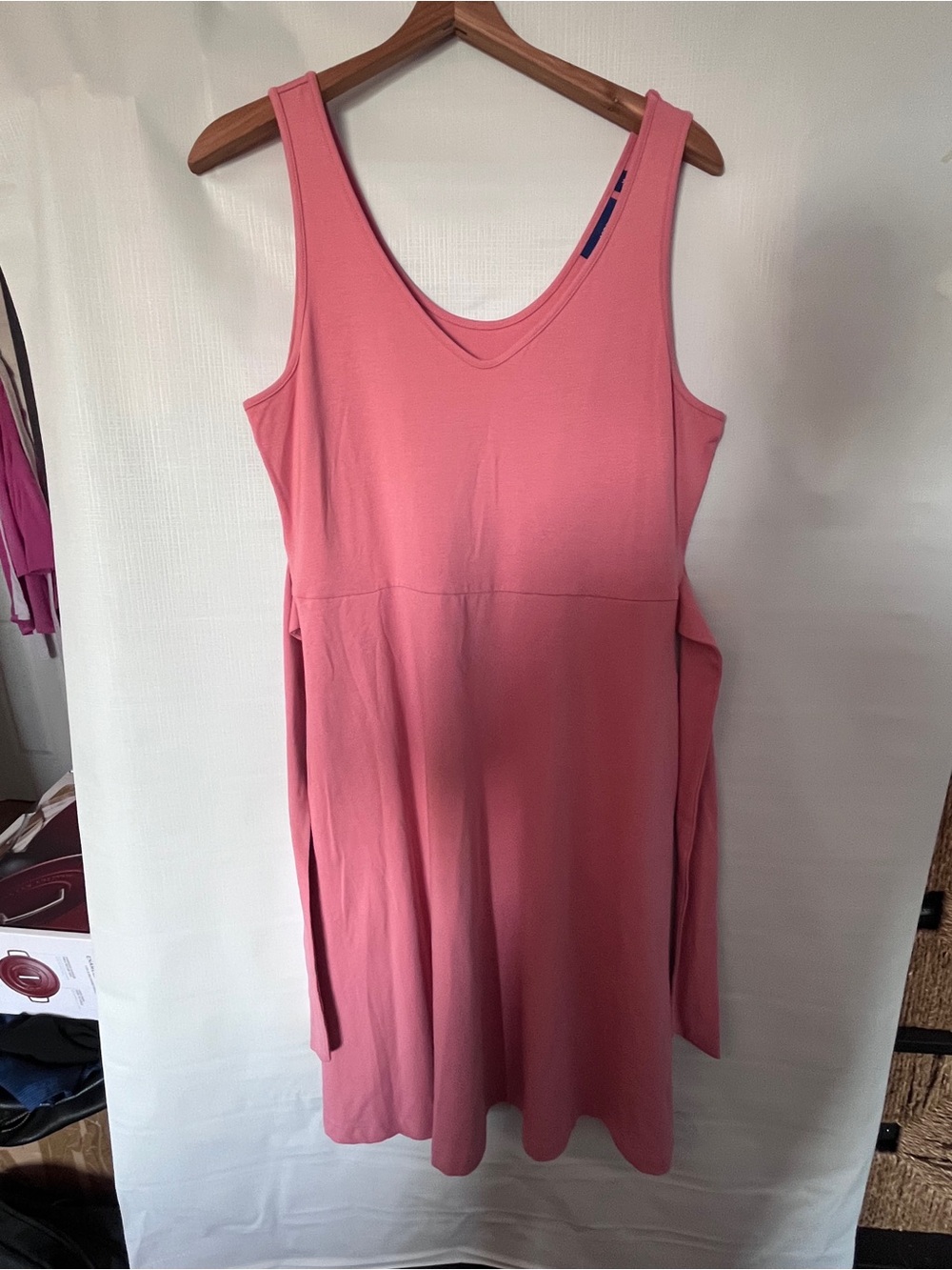 Apt. 9 Sleeveless V-Neck Midi Dress in Rose Pink - Picture 3 of 8